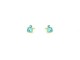 Yellow Gold Earrings with Blue Topaz.