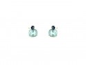 Pendientes plata con Iolta y Topacios azules.
