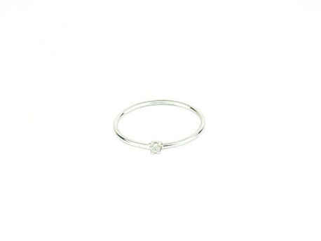 Anillo oro blanco