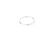 750mm white gold ring and central baguette.