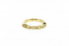 Yellow gold alliance with 6 white brilliant.