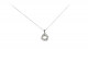 White gold pendant with 6 diamonds.