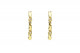 Long earrings in yellow gold and white brilliants.