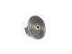 Oxidized silver ring with 750mm yellow gold center.