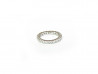 Alliance in 750mm white gold, with brilliant cut diamonds. Entire Alliance of 4 staples.