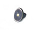 Anell d'argent setinada i or groc amb un brillant de 0,03 ct.