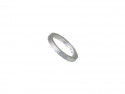 Alliance of matte and smooth white silve