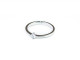 Solitari d'or blanc 750 mm amb Brillant Natural de 0.15cts.