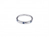 750mm white gold wedding ring with 3 Blue Sapphires.