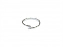 Solitari or blanc 750 mm amb Brillant natural de 0.03cts