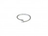 Solitari or blanc 750 mm amb Brillant natural de 0.03cts