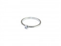 Solitari or blanc de 750 mm amb 1 Brillant Natural de 0.05ct