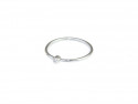 Anillo de oro blanco de 750mm con 1 brillante de 0.015cts.