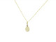 750mm yellow gold pendant with 1 Brilliant of 0.02cts. It can be engraved to personalize it with an initial.