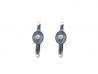 Oxidized and satin silver 925mm earrings with natural diamonds of 0.02cts.