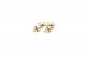 Yellow gold earrings with triangle shape and brilliants.