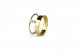 Yellow gold ring and 2 brillants