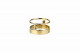 Yellow gold ring and 2 brillants