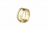 Yellow gold ring and 10 brilliants.