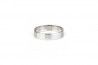 White gold, flat and smooth wedding ring.