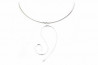 White gold pendant with 2 brilliants