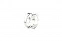 Anillo oro blanco y 2 brillantes