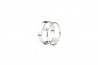 Anillo oro blanco y 2 brillantes