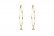 Yellow gold hoop earrings with yellow gold pendants and brillant for earrings.