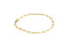 Gold trencant cadenes bracelet