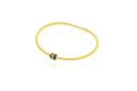 Metallic cable bracelet with gold