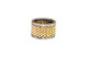 Oxidized gold and silver ring