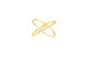 Two-ring gold ring