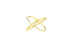 Two-ring gold ring