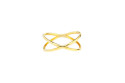 Two-ring gold ring