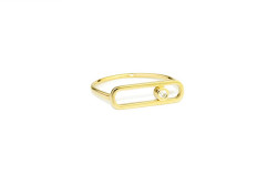 Anell d'or amb brillant
