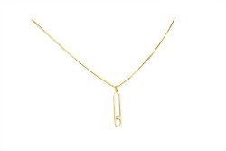 Gold pendant with brilliant