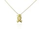 Colgante de oro amarillo con símbolo de caligrafía Kanji. “SHIN”