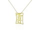 Penjoll d'or groc amb símbol de cal·ligrafia Kanji. "YOROKOBI-KI"