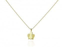 Angela yellow gold pendant small.