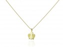 Angela yellow gold pendant small.