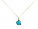 Colgante de oro con piedra Turquesa