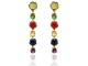Gold earrings stones
