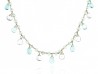 Collar d'or i aiguamarines amb topazis blaus
