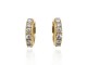 Gold and diamond earrings