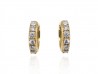 Gold and diamond earrings