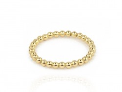 Gold beads ring