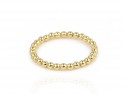 Gold beads ring