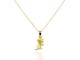 Rose gold pendant yellow