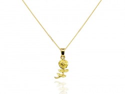 Miniature rose pendant.