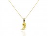 Rose gold pendant yellow